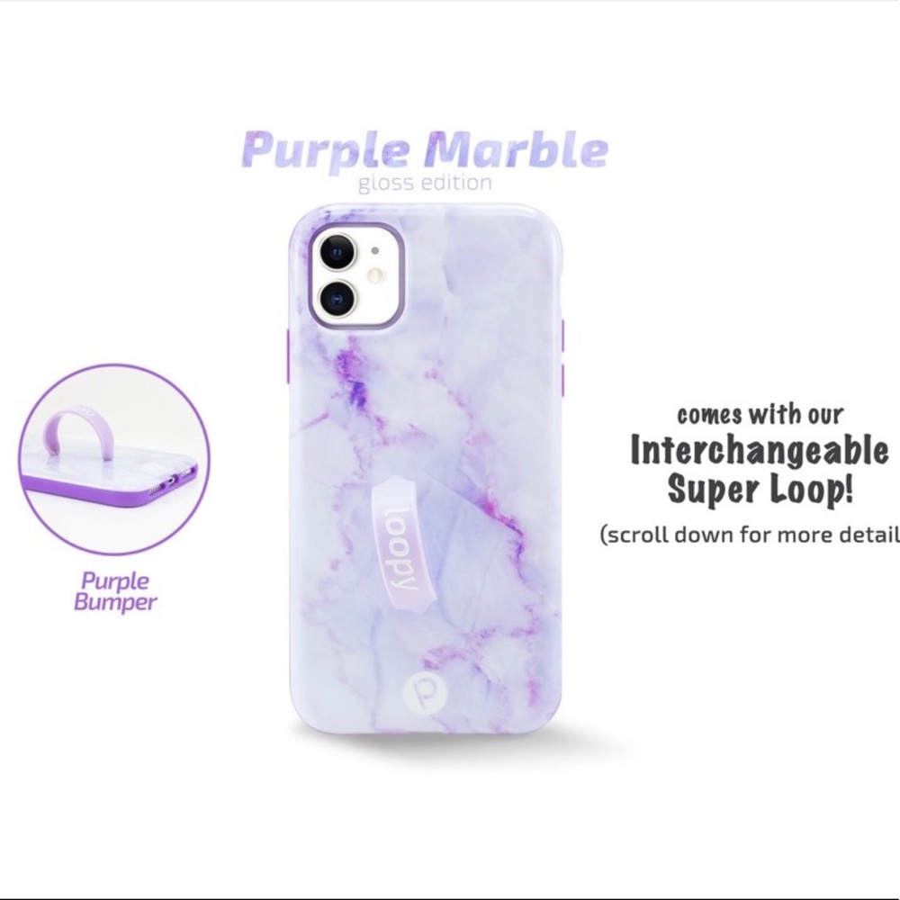 Purple Marble Loopy Case